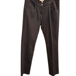 Eileen Fisher jeans gray straight leg medium with rivets NEW